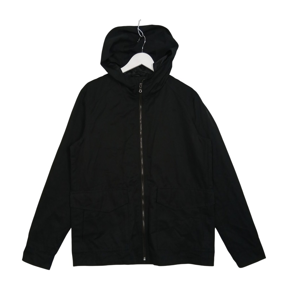 Banana Republic Mens Water Resistant Hooded Jacket Black Full Zip M S/490446-00